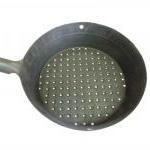 Pan with holes punched for chestnuts mouth with handle ø 30 cm